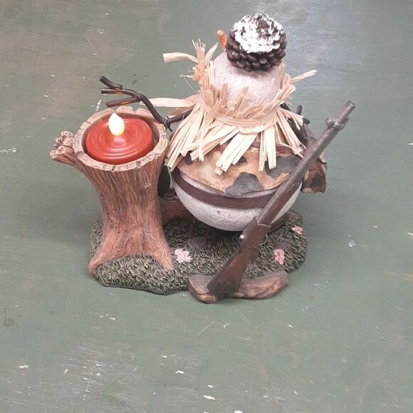 Vintage Snowman Candle Holder (Pre-owned) - Picture 2 of 6